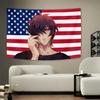 Slow Damage Surrounding Anime Games Tapestry Wall Decor Living Room Sofa Background Cloth Pink Flags Home Decor