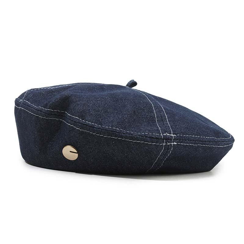 Весенне-осенняя шляпа Женская универсальная ковбойская шляпа Покажите свое лицо Маленькая шляпа художника Ретро восьмиугольная шляпа