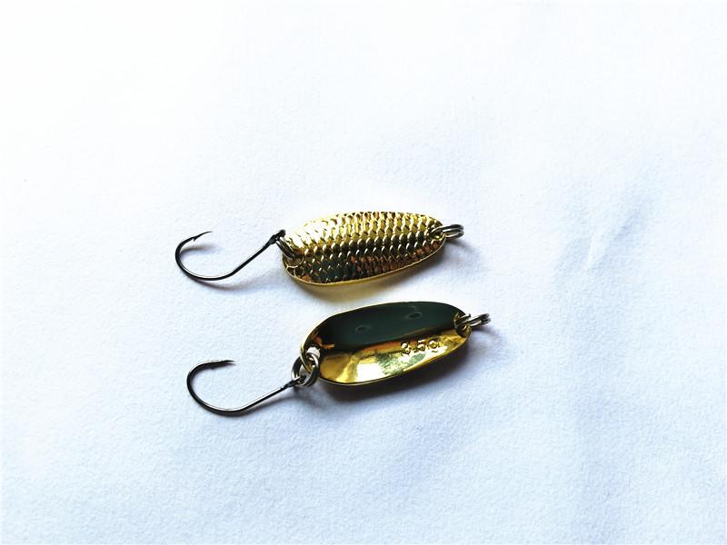 Классическая блесна-ложка "Чешуя дракона": Металлический Бионический Блесна с Одиночным Крючком для Голавля, Солнечного Окуня, Тиляпии