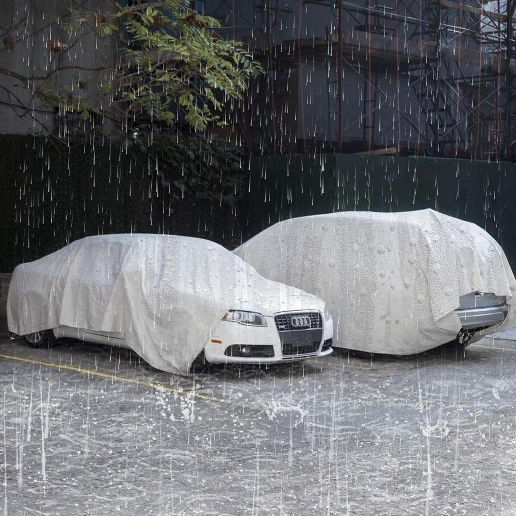 Прочный поли брезент, белый водонепроницаемый брезентовый чехол с люверсами, устойчивый к УФ-излучению, разрывам и выцветанию для палатки у открытого бассейна