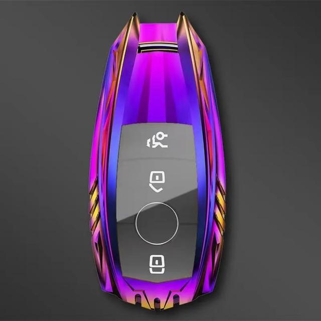 Чехол-держатель для автомобильного ключа из сплава для Mercedes Benz ABCES Class W204 W205 W206 W212 W213 W176 GLC CLA W177 W222 W223 W463 AMG