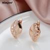 SIMJOO Rose Gold Fashion Matching Simple Earrings