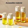 Automatic Oil Dispenser Glass Kitchen Oil Bottle with Drip-Free Spout 320ml/500ml Leakproof Sauce Cruet for Olive Oil Vinegar Soy Sauce Wine