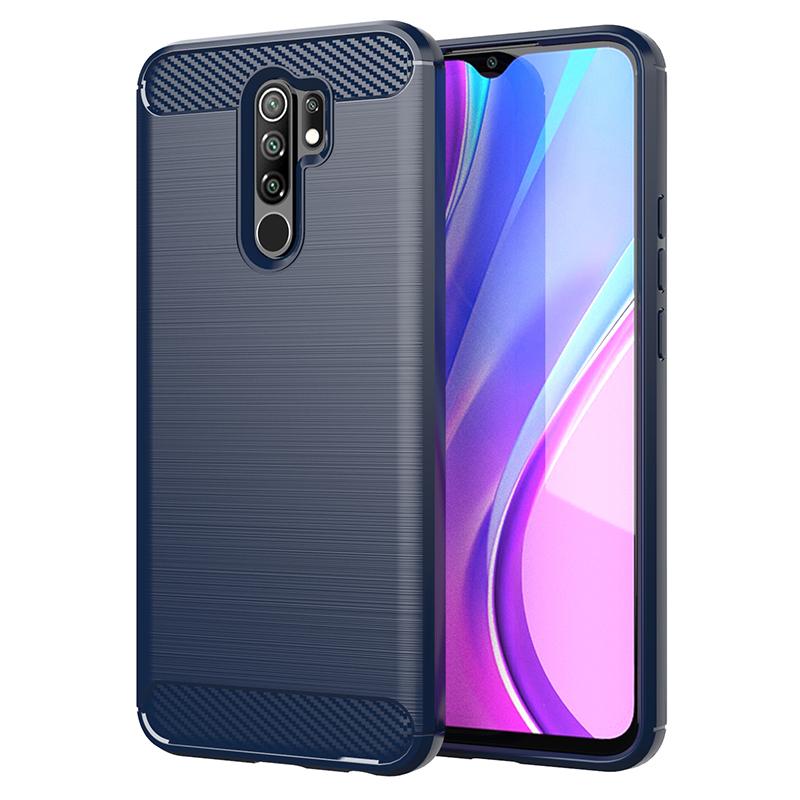 For Xiaomi Redmi 9 Case Cover Redmi 9A 9C 8A Note 8 T 9 Pro 9S 8T Anti-knock Bumper Soft TPU Carbon Fiber Phone Case On Redmi 9A