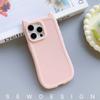 Модный однотонный чехол с кошачьими ушками для IPhone15 13 12 11 14 Pro Max Plus, мягкий силиконовый чехол из ТПУ с защитой от падения, задняя крышка