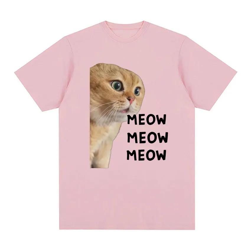 Talking Cat Cute Meme T Shirt for Women Fashion Short Sleeve Funny T Shirts ONeck Unisex Tshirt Tops Graphic T Shirts YK Top