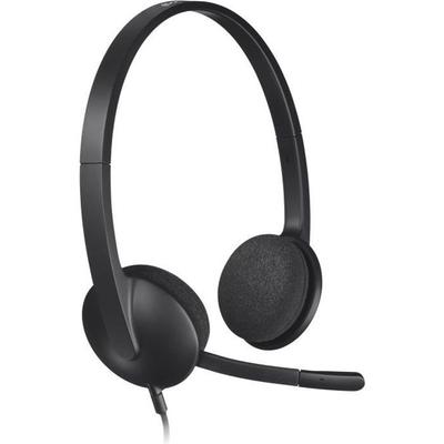 Наушники - Проводные - Logitech - H340 - USB - Защита от помех - Черный