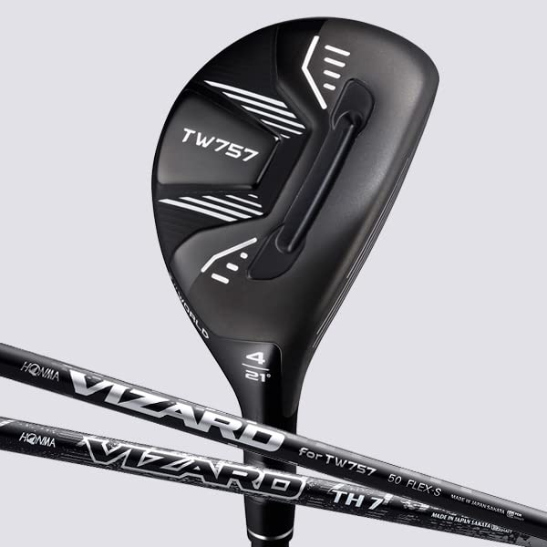 Honma Golf Utility TWORLD TW757 UT VIZARD ДЛЯ TW757 Loft Angle: 21° Количество: UT#4 Гибкий: Р Черный