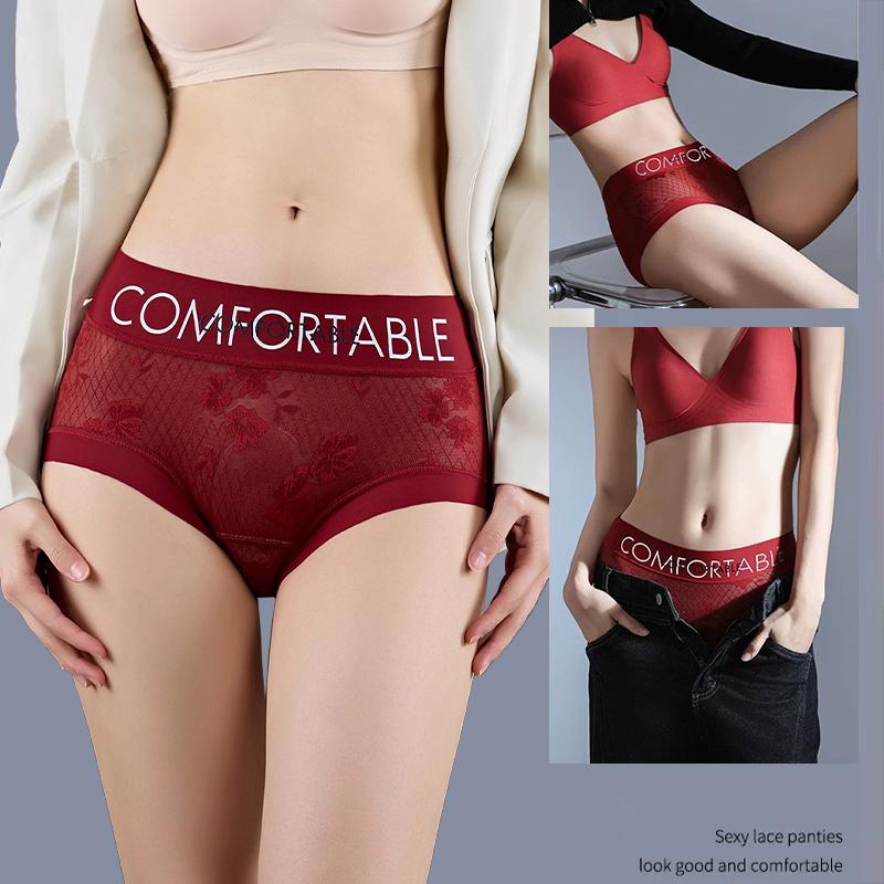 3Pcs/Set Lace Underwear Women Sexy Panties Comfortable Soft Female Underwear M-XXL