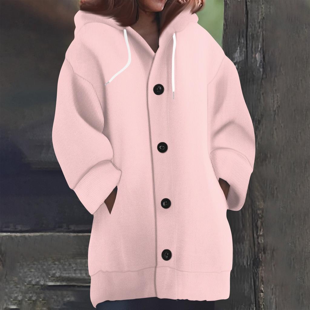 Свитшоты для женщин Вязаный свитер с длинным рукавом Принт Вязаный худи с пуговицами Кардиган Пальто