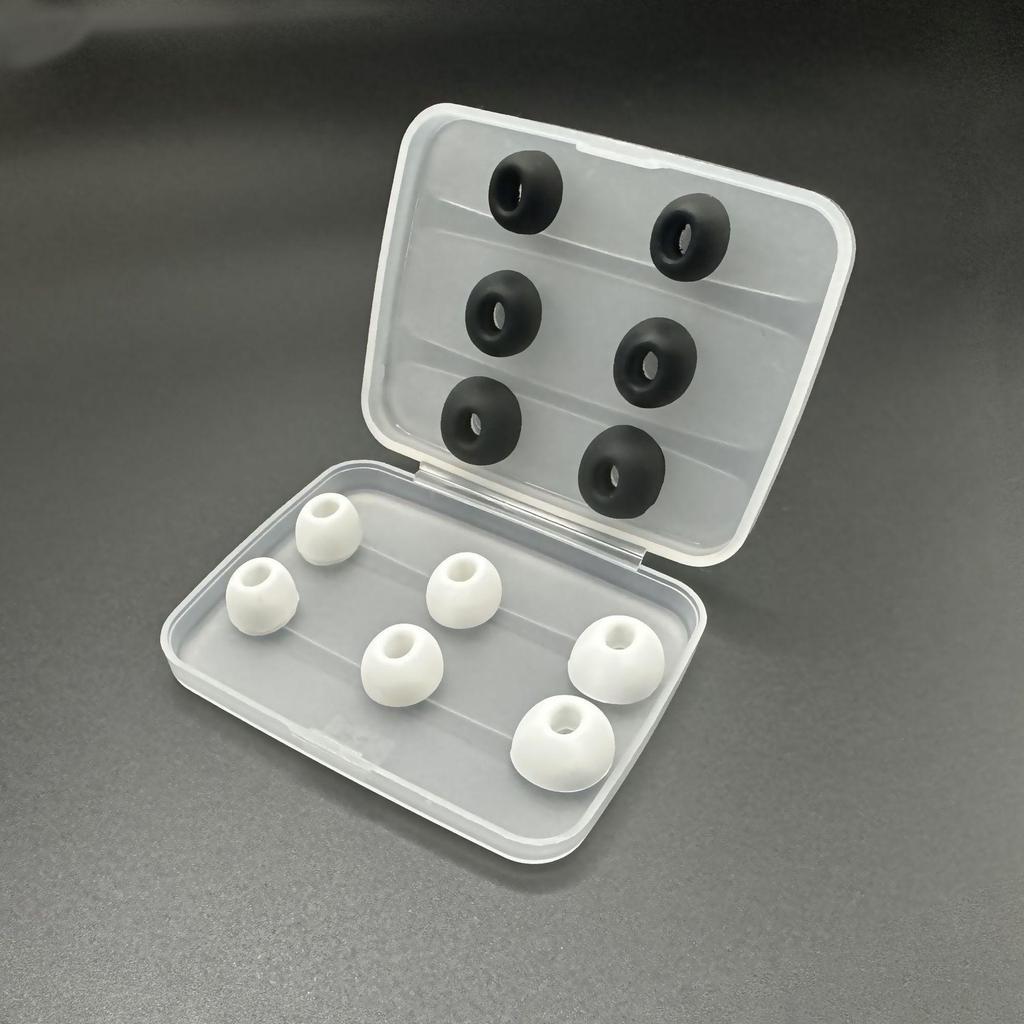 Силиконовые амбушюры AirPods Pro 3-го поколения с оригинальным пластиковым сердечником - 12 шт.