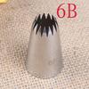 6B Stainless Steel Icing Nozzle Decor Tip Cake Baking Pastry Decor