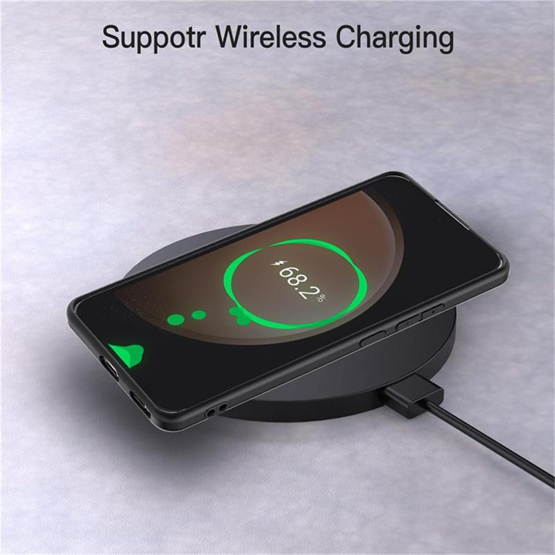 Ультратонкий черный матовый мягкий чехол для телефона с простым дизайном для Samsung Galaxy S23 FE S24 S24 + Ultra A05 A05S A15 4G 5G A25 A35 A55