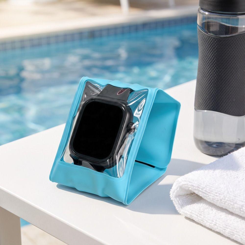 Smartwatch Waterproof Case IPX8 Waterproof Children's Watch Sealed Pouch Beach