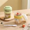 Breakfast Cups Oatmeal Cereal Nut Yogurt Salad Cup Container Set Fruit Milk Cup Lunch Box Food Storage Bento Box Kitchen Supplie