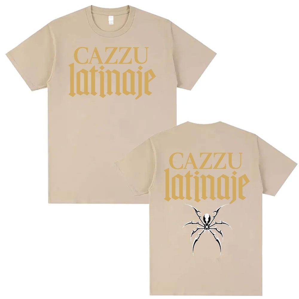 Kazu Latin Asian Print TShirt Album Unisexs and Womens Style HipHop Street TShirt Summer Top Cotton TShirt