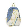 Student Schoolbag Women's Color Block Backpack Campus Large Capacity Backpack