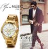 JewelryWe Watch Gold Популярные аналоговые модные часы с ремешком из нержавеющей стали золотые часы для мужчин золотые белые формальные деловые повседневные идеальный подарок для мужчин