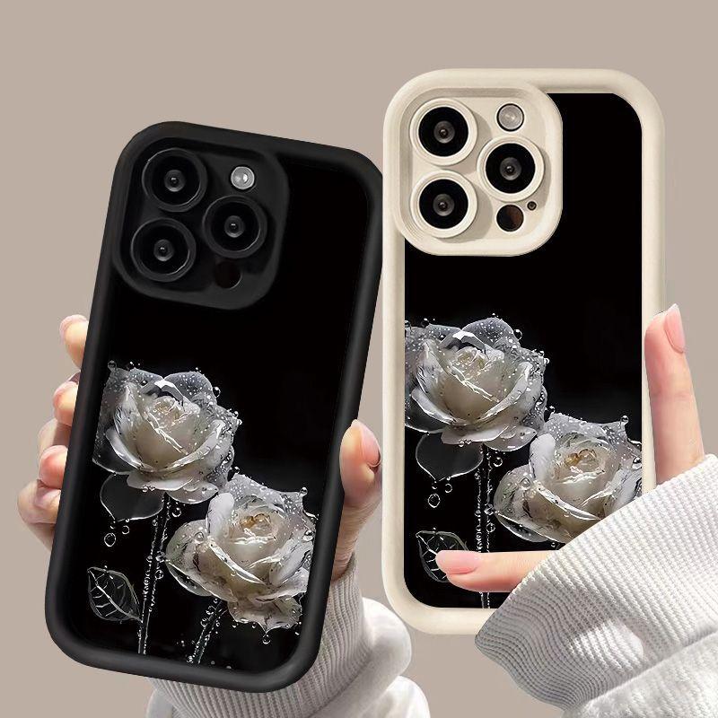 Чехол для мобильного телефона Rain and Dew Rose для iPhone17ProMax 17 Apple 16 матовый 14/15 Премиум 12 фабрика