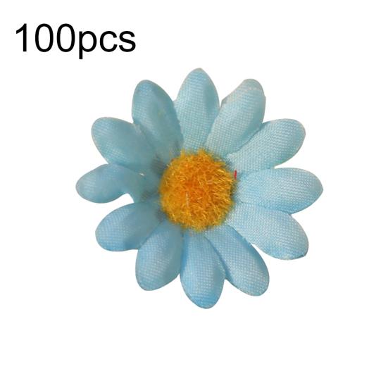 100 шт. искусственный цветок поддельные шелковые головки подсолнуха свадебный цветочный декор «сделай сам»