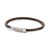 [Frank 1967] Pompeii Leather Bracelet Brown 4mm 7Fb-0002