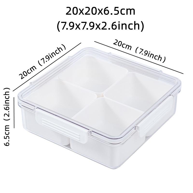 Разделенный сервировочный квадратный поднос для фруктов Тарелка для закусок из сухофруктов Контейнер для конфет, орехов, овощей, сахара Поднос для десертов Тарелка для вечеринок в отеле