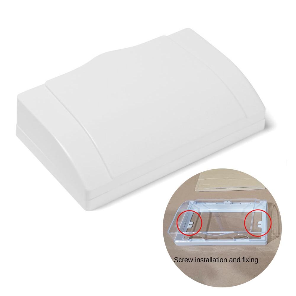 Прозрачная защитная коробка для выключателя Пластиковая брызгозащитная коробка для розетки Новый протектор для розетки Принадлежности для ванной комнаты