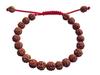 Тибетский Мала Рудракша на запястье для медитации в виде деревянной Малы/браслета, регулируемый,