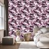 Purple, burgundy and white military camouflage wallpaper 50x1000