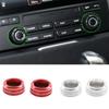 2Pcs/Set Aluminum Alloy Car Air Conditioning Knob Ring Trim Fit For Porsche 911 Cayenne Macan 718 Auto Interior