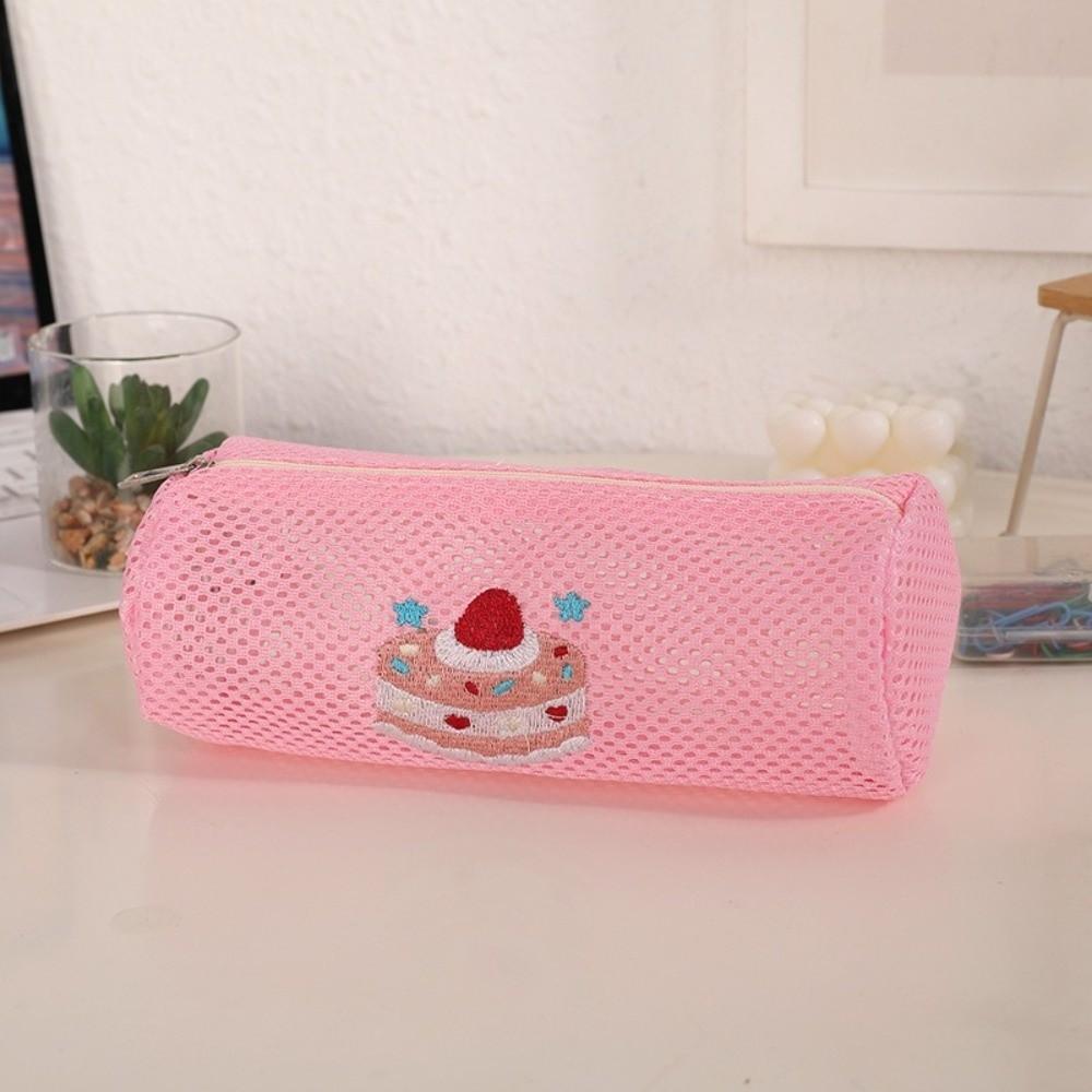 with Cake Motif Pencil Case Korean Style Storage Bag Cute Pen Bag Stationery Storage
