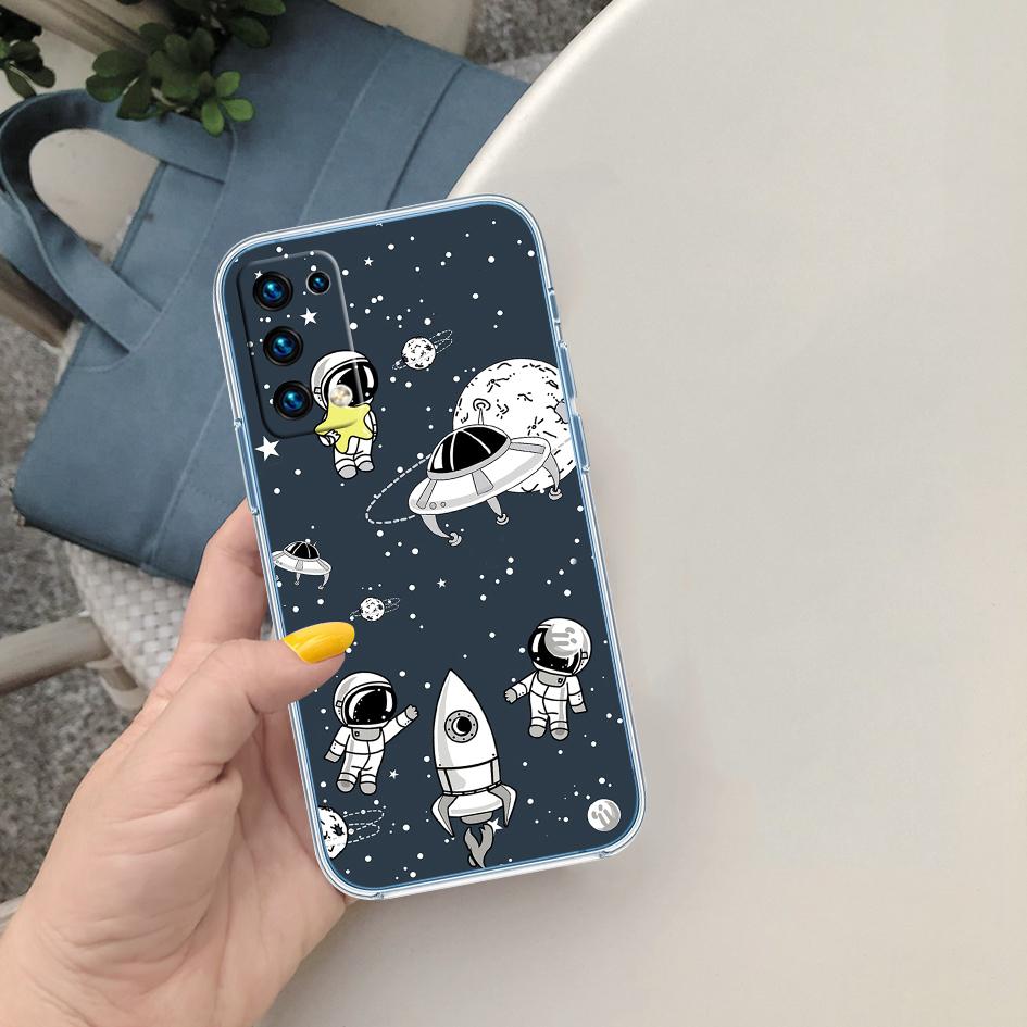 CJ12 Astronaut Space Moon Case for Motorola Moto E13 E15 E20 E22 E22I E22S E30 E32 E40 E7 E7I G Plus Power Play Stylus G22 G14