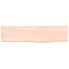 Wall Shelf 40 x 10 x 2 cm Solid Oak Untreated