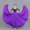 720° Double Layer Chiffon Folk Dance Skirt - Big Swing Long Skirt for Classical & Square Dance Practice