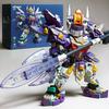 Mecha Warrior Building Blocks Super Hero Purple Robot DIY Assembly Figure Boy Birthday Christmas Gift Kids Toy