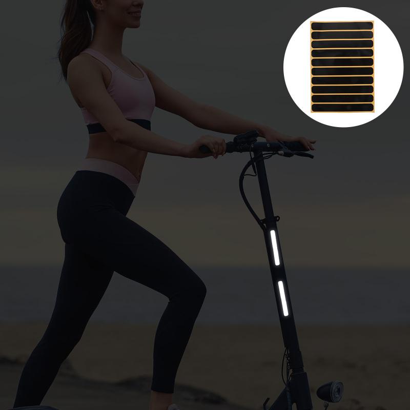 Invisible Reflective Stickers Bike Decals Black Vinyl Motorcycle Snowmobile Fire Rope Buckle Ski Tape For sign