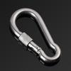 M4~M12 Camping Equipment 304 Stainless Steel Lock Ring Carabiner Safety Hook Travel Kit