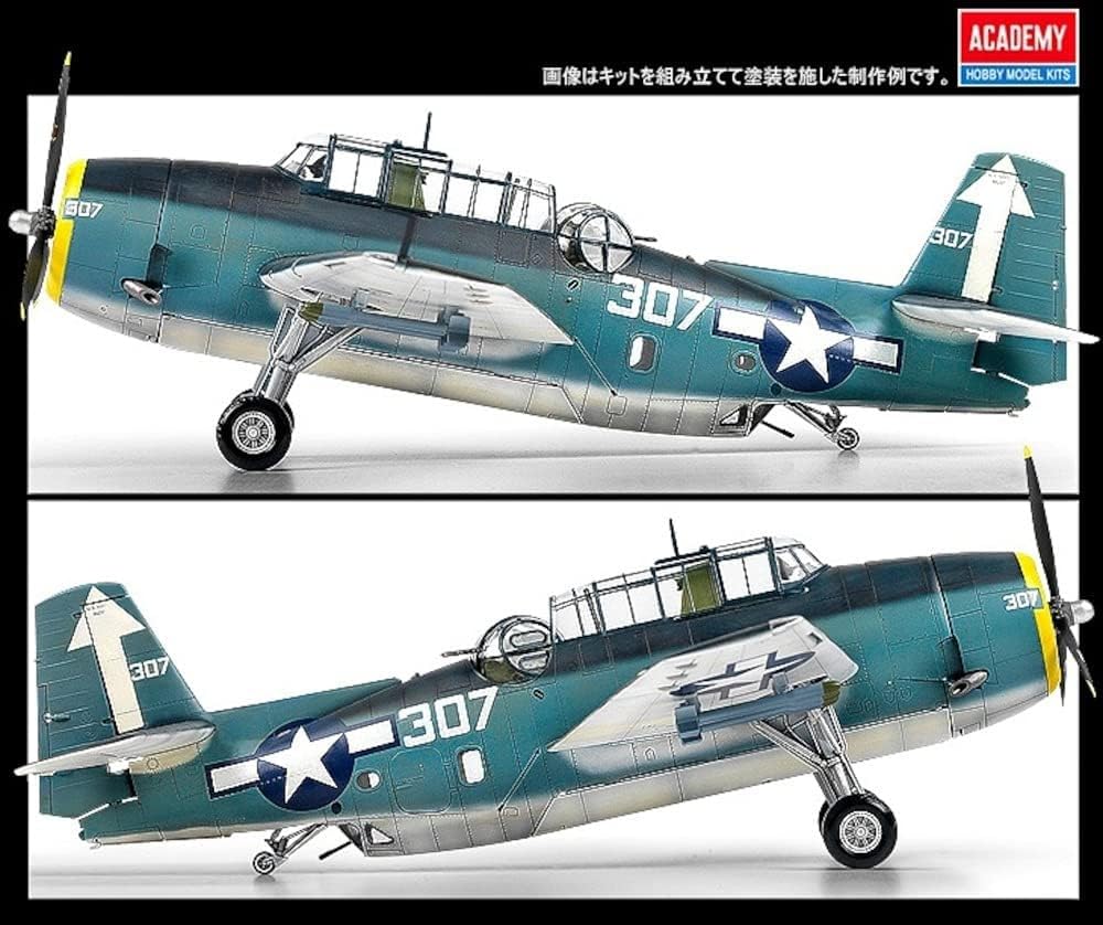 ACADEMY Avenger USS Bunker Hill Plastic Model 12285 1/48 TBM-3