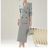 Chic Fashion Commuter Suit: Slim Blazer and Skirt Set for Sophisticated OL Style