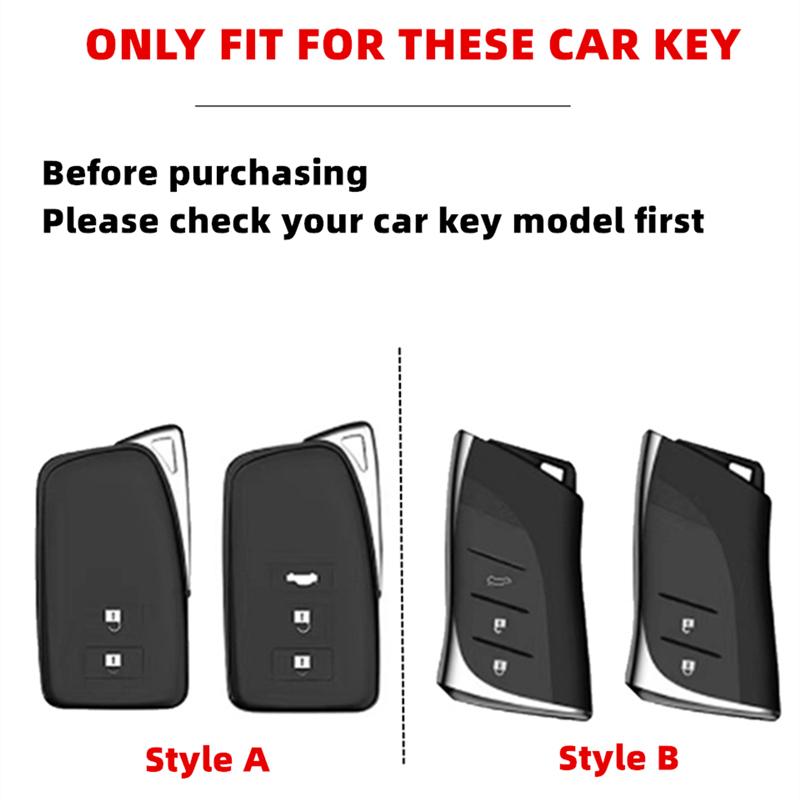 TPU Car Key Case Remote Cover Shell Holder Keyring Keychain Fob For Lexus ES200 ES300h LS500h NX260 NX350h RX350h RX500h LC500h