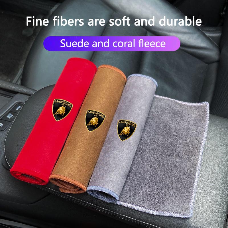 Soft Suede Car Wash Microfiber Towel Car Cleaning Drying Cloth For Lamborghini LP570 LP610 Urus LP700 LP770 Gallardo Aventador U5