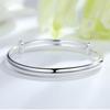 925 Sterling Silver Bangles Simple Adjustable Bracelets & Bangles For Women S-B55