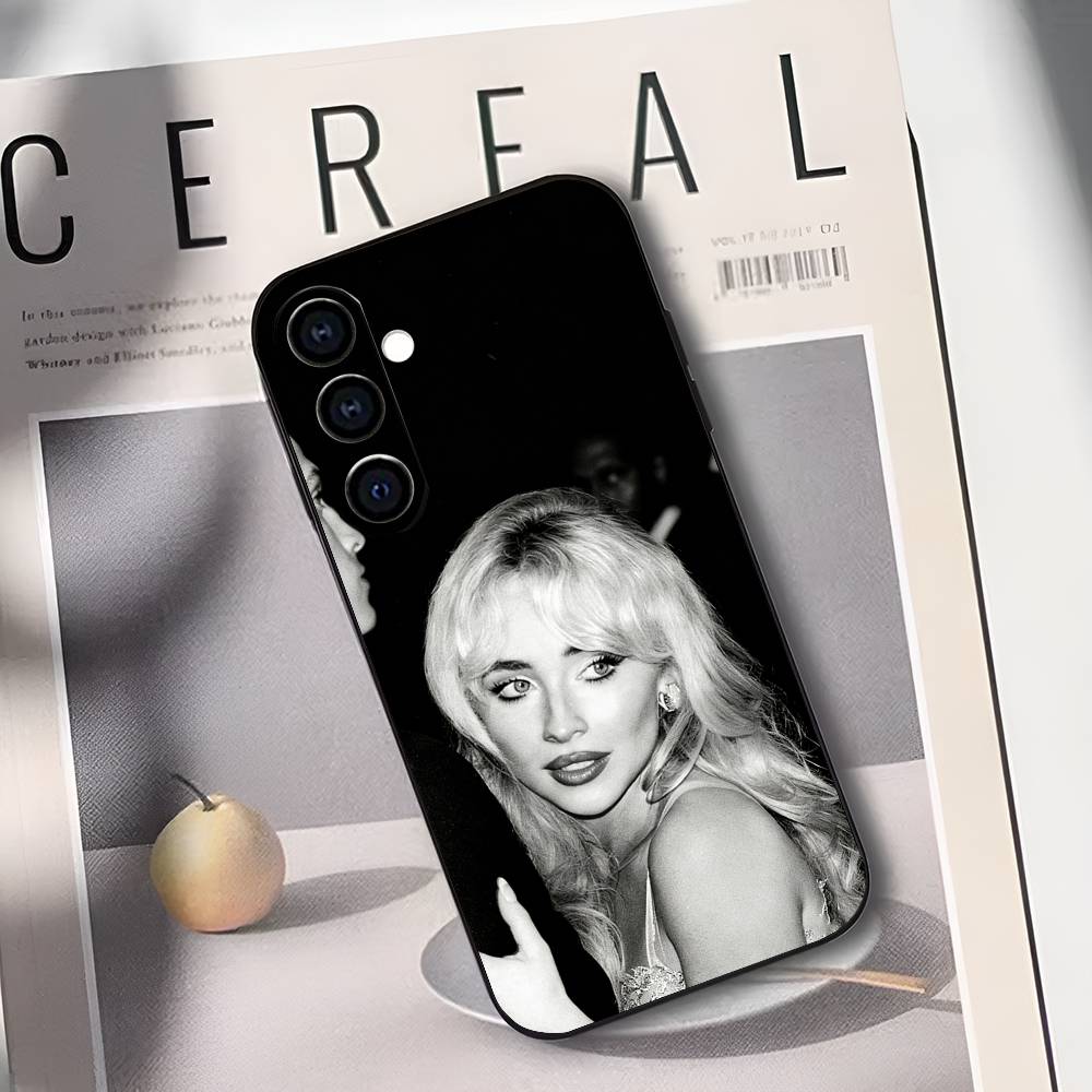 Чехол для телефона S-Sabrina Carpenter Singer для Samsung Galaxy A73, A72, A71, A70, A53, A52, A51, Другие Мягкий Черный Чехол