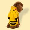 Очаровательный костюм питомца Pokemon Go с дизайном Пикачу с капюшоном для собак и кошек