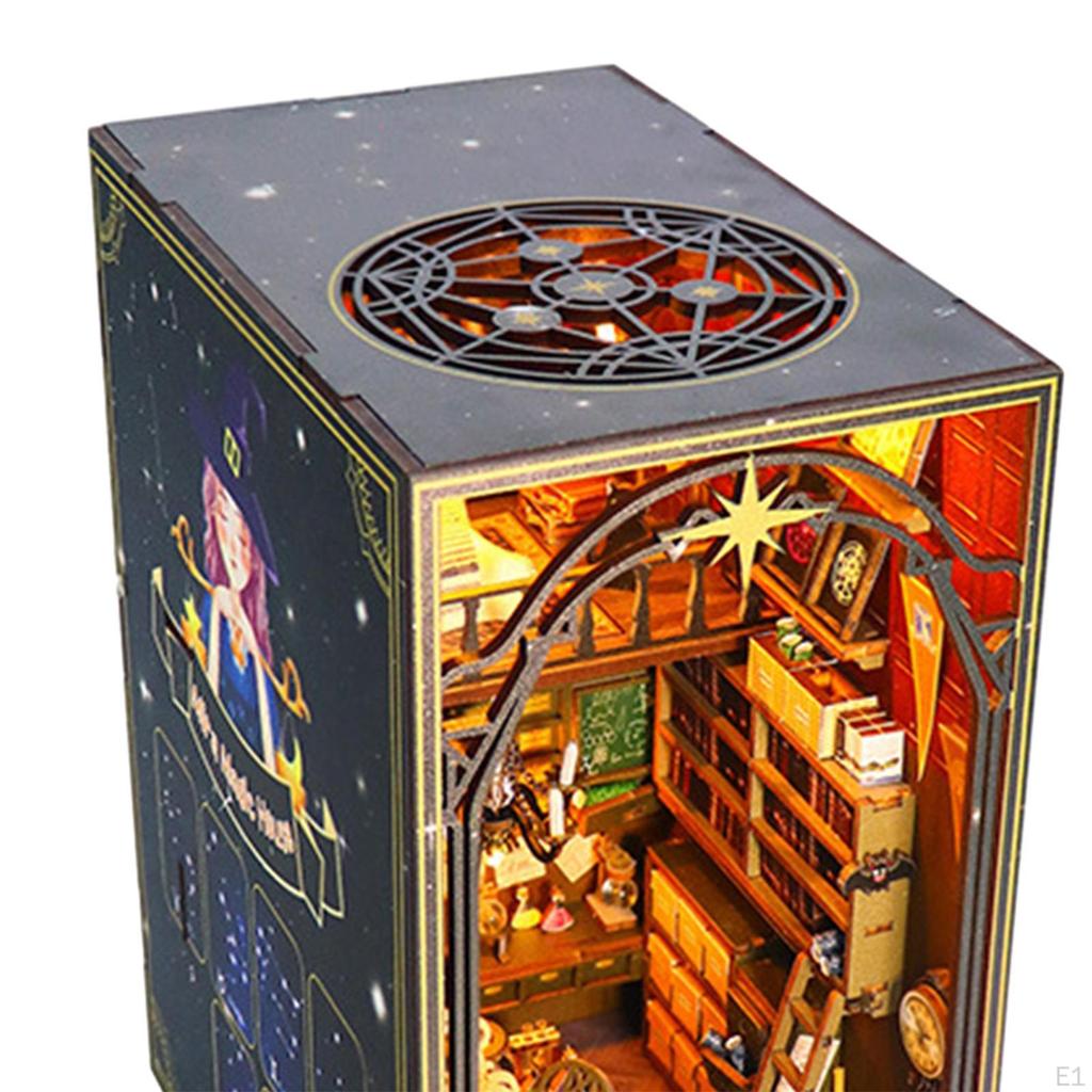 DIY Bookend Miniature Kits, 3D Wooden Puzzle Model, Build Bookends Creative