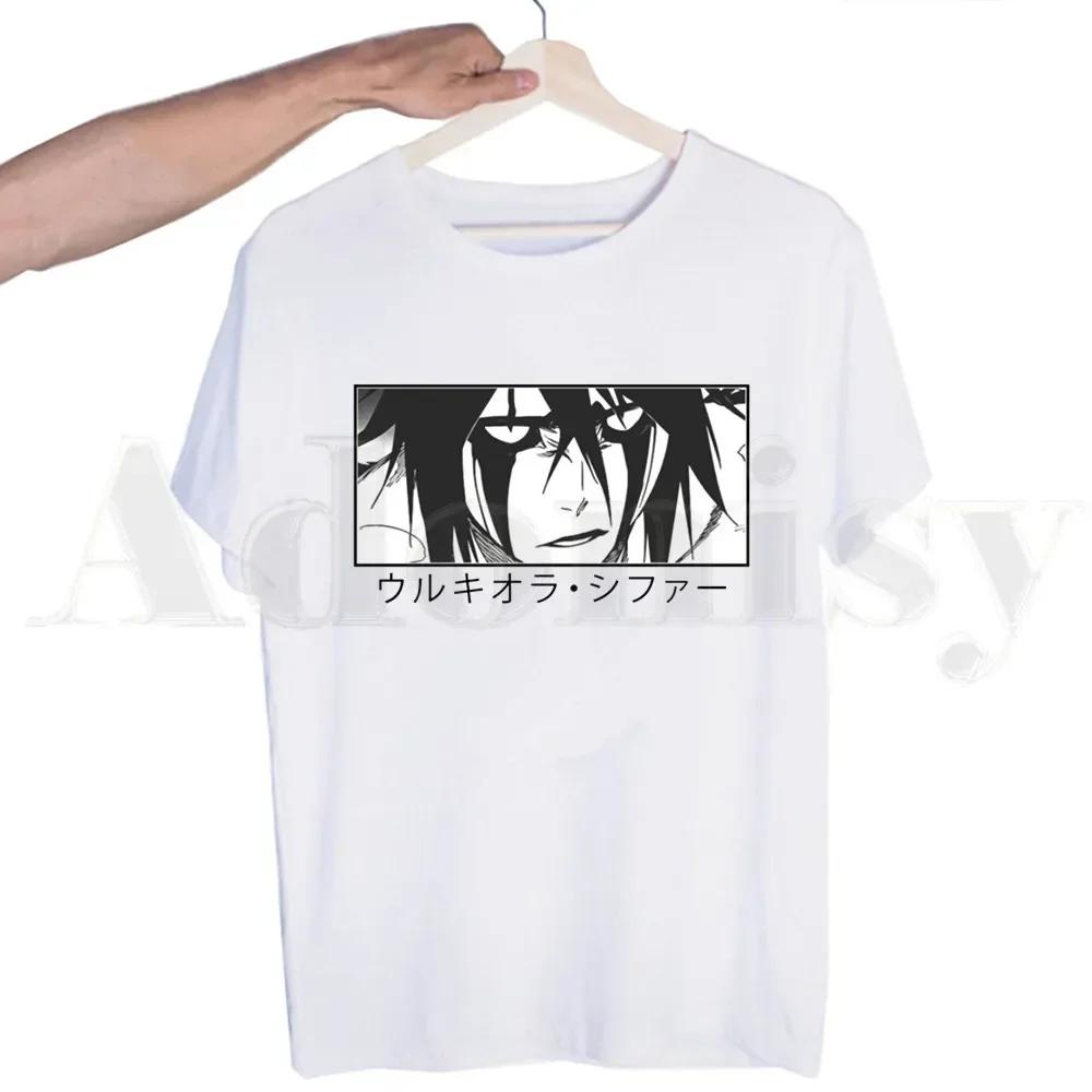 Блич Аниме Куросаки Ичиго Зараки Кенпачи Футболки Мужская Мода Летние Футболки Футболка Топ Футболки Уличная Одежда Харадзюку Смешные