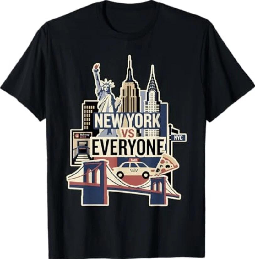 Vintage New York VS Everyone Sport New York Graphic Design T-Shirt