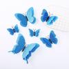 6 Pcs 3D Glitter Butterfly Wall Decor Double Layer Wing Butterfly