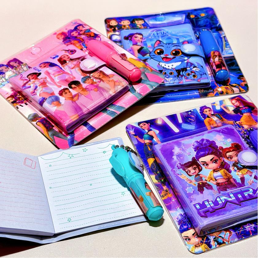 4 K-Pop Demon Hunter anime peripheral nail press DIY children's plastic nail kit perfect holiday gift for girls