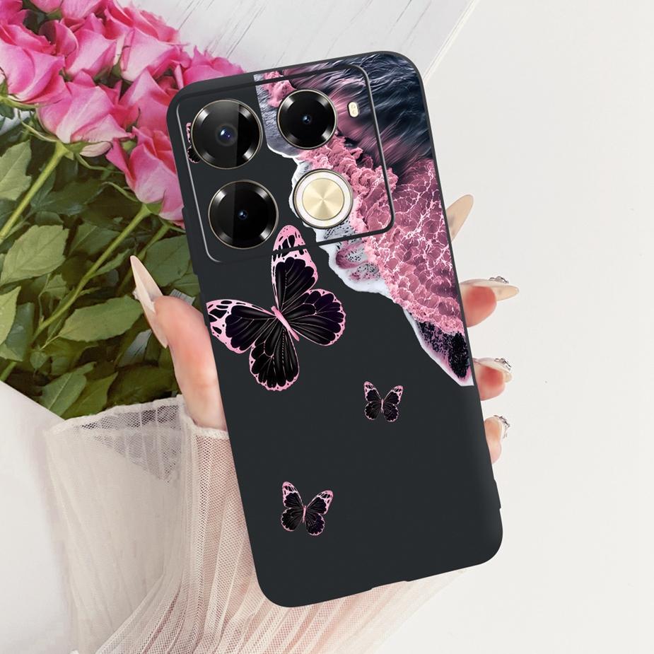 For Infinix Note 40 40X 5G Case X6852 New Butterfly Painted Cover Soft Silicone Case For Infinix Note 40 Pro Plus Note40 X Shell